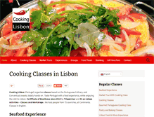 Tablet Screenshot of cookinglisbon.com